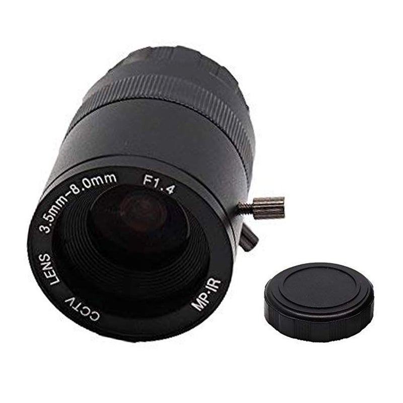 Dahszhi 3.5-8.0mm F1.4 CCTV Lens CS Mount Manual Focus Zoom Focal IR 1/3" 1:1.4 for Security IP Camera - Image 1
